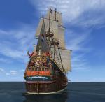FSX Ship Galleon Zeven Provincien From Thr 17th Century